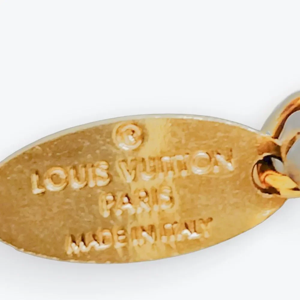 Louis Vuitton Tortoise Shell Goldtone LV Confidence Bag Charm & Key Holder